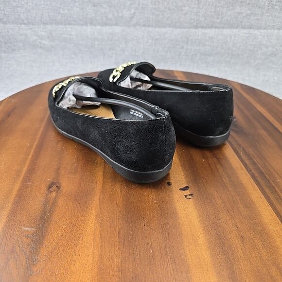 Comfortview Women's Size 7.5WW  Thayer Slip On Flat With Gold Chain Accent - Picture 6 of 12